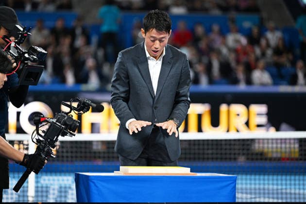 Kei Nishikori, OCTOBER 6, 2026 - Tennis : Kinoshita Group Japan Open Tennis Championships 2026 Kei Nishikori Tribute Ceremony at Ariake Coliseum, Tokyo, Japan. Noxthirdxpartyxsales  aflo_353764882 KenjiroxMatsuox