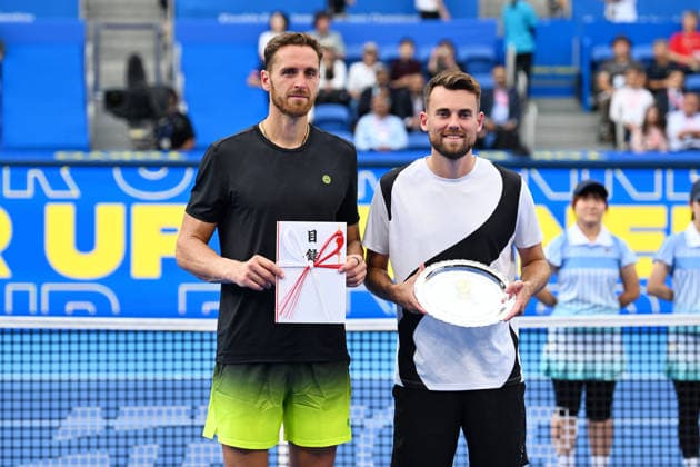 Theo ARRIBAGE & Albano OLIVETTI (FRA), OCTOBER 6, 2026 - Tennis : Kinoshita Group Japan Open Tennis Championships 2026 Men s Doubles Award ceremony at Ariake Coliseum, Tokyo, Japan. Noxthirdxpartyxsales  aflo_353767205 KenjiroxMatsuox