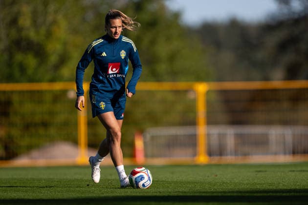 October 7, 2026: Nathalie Björn of the Swedish women’s national soccer team during a training session on October 7, 2026 in Stockholm. Photo by Emma Wallskog, BILDBYRAN, code EW EW0716: soccer, football, soccer, World Cup qualifiers, FIFA Women’s World Cup qualifiers, training, Sweden, women’s soccer  Copyright: EMMAxWALLSKOG BB261007EW021