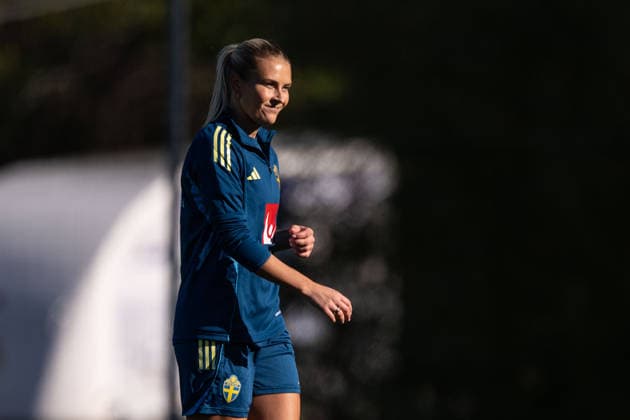 October 7, 2026: Amanda Nildén of the Swedish women’s national soccer team during a training session on October 7, 2026 in Stockholm. Photo by Emma Wallskog, BILDBYRAN, code EW EW0716: soccer, football, fotball, World Cup qualifiers, FIFA Women’s World Cup qualifier, training, Sweden, women’s team, BBENG, Depp  Copyright: EMMAxWALLSKOG BB261007EW031
