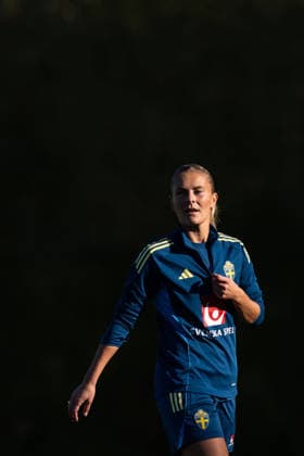 October 7, 2026: Amanda Nildén of the Swedish women’s national soccer team during a training session on October 7, 2026 in Stockholm. Photo by Emma Wallskog, BILDBYRAN, code EW EW0716: soccer, football, fotball, World Cup qualifiers, FIFA Women’s World Cup qualifier, training, Sweden, women’s soccer, BBENG  Copyright: EMMAxWALLSKOG BB261007EW032
