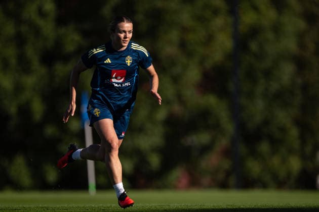 October 7, 2026: Beata Olsson of the Swedish women’s national soccer team during a training session on October 7, 2026 in Stockholm. Photo by Emma Wallskog, BILDBYRAN, code EW EW0716: soccer, football, fotball, World Cup qualifiers, FIFA Women’s World Cup qualifier, training, Sweden, women’s team, bbeng  Copyright: EMMAxWALLSKOG BB261007EW034