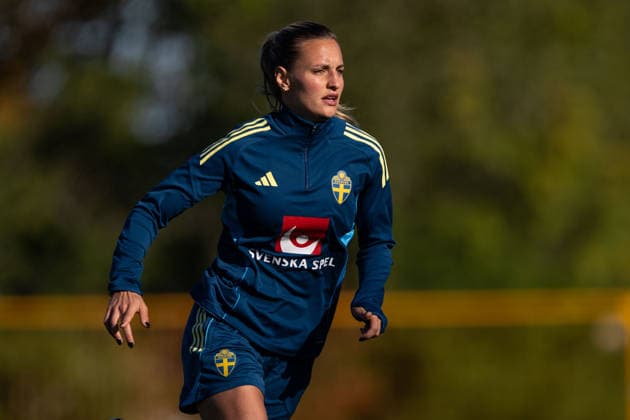 October 7, 2026: Nathalie Björn of the Swedish women’s national soccer team during a training session on October 7, 2026 in Stockholm. Photo by Emma Wallskog, BILDBYRAN, code EW EW0716: soccer, football, soccer, World Cup qualifiers, FIFA Women’s World Cup qualifiers, training, Sweden, women’s soccer  Copyright: EMMAxWALLSKOG BB261007EW038
