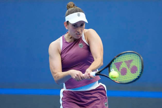 2026 China Open Women s Singles Round of 16 match in Beijing - 07 Oct. Elise Mertens of Belgium seen in action against Coco Gauff of the United States (Not in picture) during Women s Singles Round of 16 match on day eight of China Open at the National Tennis Center. Beijing China Copyright: xPolyxFeix xSOPAxImagesx 20261007_7008_110