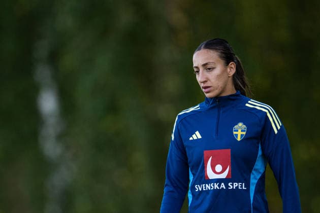 October 7, 2026: Rosa Kafaji of the Swedish women’s national soccer team during a training session on October 7, 2026 in Stockholm. Photo by Emma Wallskog, BILDBYRAN, code EW EW0716: soccer, football, fotball, World Cup qualifiers, FIFA Women’s World Cup qualifier, training, Sweden, women’s soccer, bbeng  Copyright: EMMAxWALLSKOG BB261007EW046