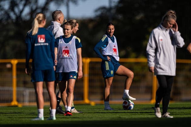 October 7, 2026: Rosa Kafaji of the Swedish women’s national soccer team during a training session on October 7, 2026 in Stockholm. Photo by Emma Wallskog, BILDBYRAN, code EW EW0716: soccer, football, fotball, World Cup qualifiers, FIFA Women’s World Cup qualifier, training, Sweden, women’s soccer, bbeng  Copyright: EMMAxWALLSKOG BB261007EW049