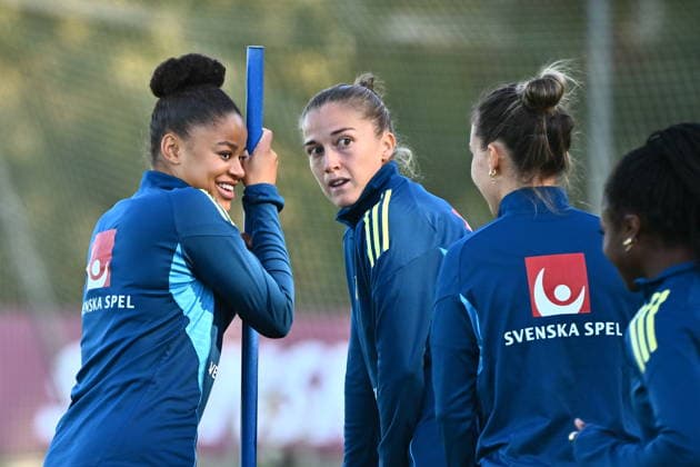 STOCKHOLM, SWEDEN, October 7, 2026 Felicia Schröder as the women s national team trains at Bosön ahead of the playoff for the 2027 World Cup STOCKHOLM, SWEDEN x10090x  Copyright: xClaudioxBresciani TTx THE WOMEN S NATIONAL TEAM TRAINS BEFORE THE PLAYOFFS