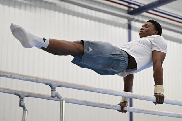 Belgian Kyano Schepers pictured during a training session of Belgium s artistic gymnastics team, Wednesday 7 October 2026, in Gent, ahead of the Worlds Championships in Rotterdam from 17 to 25 October 2026. DIRKxWAEM  x189042546x