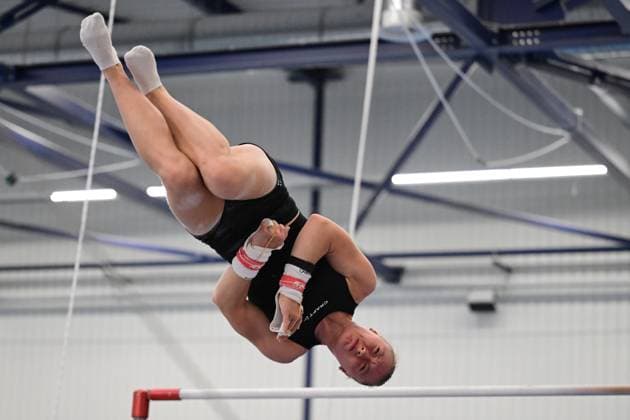 Belgian Lisa Vaelen pictured during a training session of Belgium s artistic gymnastics team, Wednesday 7 October 2026, in Gent, ahead of the Worlds Championships in Rotterdam from 17 to 25 October 2026. DIRKxWAEM  x189042431x