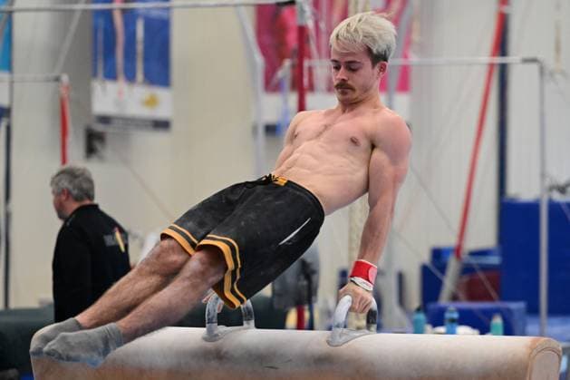 Belgian gymnast Nicola Cuyle pictured during a training session of Belgium s artistic gymnastics team, Wednesday 7 October 2026, in Gent, ahead of the Worlds Championships in Rotterdam from 17 to 25 October 2026. DIRKxWAEM  x189042291x