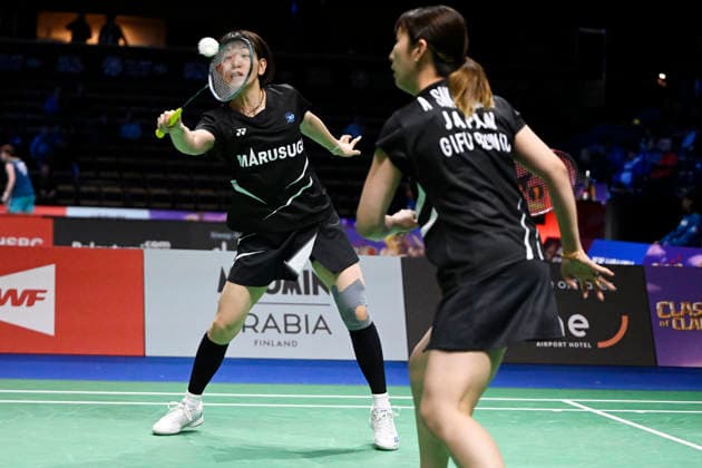 LKS 20261007 Sayaka Hirota (left) and Ayako Sakuramoto of Japan during the badminton Clash of Clans Arctic Open 2026 tournament in Vantaa, Finland, on October 7, 2026. - ANTTI AIMO-KOIVISTO Vantaa Finland q_uriJcGnlQ  Copyright: xAnttixAimo-Koivistox q_uriJcGnlQ