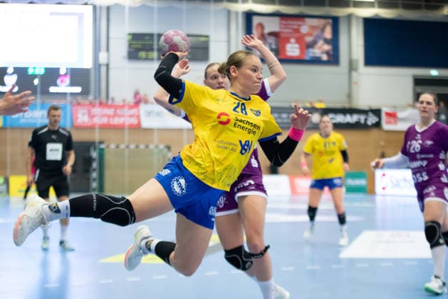 Handball, Alsco HBF1: HC Leipzig vs. TuS Metzingen, October 7, 2026; Lara Tauchmann 28; HC Leipzig hosts Alsco Women s Handball Bundesliga (HBF1), 2026–2027 season, Matchday 5: HC Leipzig vs. TuS Metzingen on October 7, 2026, at the Markranstädt Sports Center Copyright: xBEAUTIFULxSPORTS JanxKaeferx
