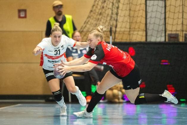 WOMEN S HANDBALL 2026–2027 5TH BUNDESLIGA 1ST MATCHDAY THC HSG BLOMBERG LIPPE ** FOR EDITORIAL PURPOSES ONLY ** EDITORIAL USE ONLY ** p 07 10 2026 Bad Langensalza Women’s Handball 1st Bundesliga Women’s Season 2026–2027 Salzhalle Matchday 5 Thüringer HC vs. HSG Blomberg Lippe; pictured: Lotta Heider 7; Thüringer HC in a duel with Alexia Hauf 31; HSG Blomberg Lippe Germany Thuringia Bad Langensalza Copyright SaschaxFromm Copyright: SaschaxFromm doc87xieu1bd4odud8lpcd ,EDITORIAL USE ONLY Copyright: SaschaxFromm