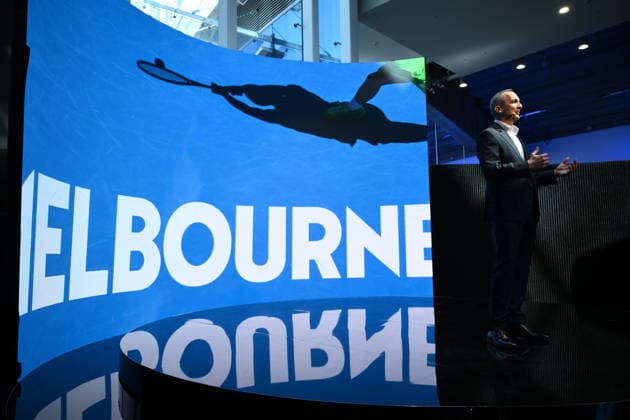 TENNIS AUSTRALIAN OPEN LAUNCH, Tennis Australia CEO Andrew Abdo speaks during the launch of the 2027 Australian Open tennis tournament, in Melbourne, Thursday, October 8, 2026. ( NO ARCHIVING MELBOURNE VICTORIA Australia  Copyright: xJOELxCARRETTx 20261008112562268066