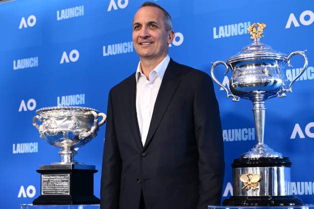 TENNIS AUSTRALIAN OPEN LAUNCH, Tennis Australia CEO Andrew Abdo poses for a photo during the launch of the 2027 Australian Open tennis tournament, in Melbourne, Thursday, October 8, 2026. ( NO ARCHIVING MELBOURNE VICTORIA Australia  Copyright: xJOELxCARRETTx 20261008154701549939