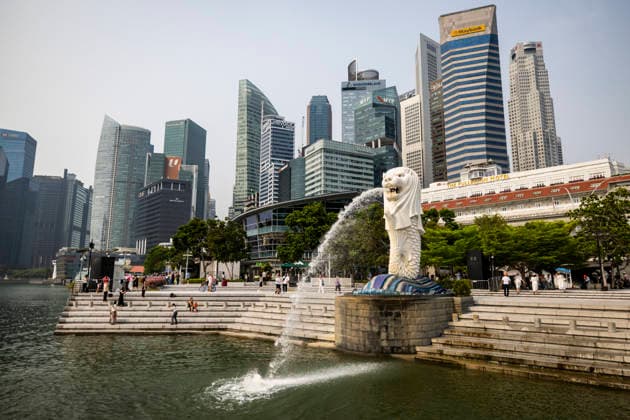 F1 - SINGAPORE GRAND PRIX 2026 Merlion, the official mascot of Singapore, ambiance during the 2026 Formula 1 Singapore Grand Prix, 17th round of the 2026 Formula One World Championship, WM, Weltmeisterschaft from October 9 to 11, 2026 on the Marina Bay Street Circuit, in Singapore, Singapore - SingaporeSingapore  Copyright: xJulienxDelfossex