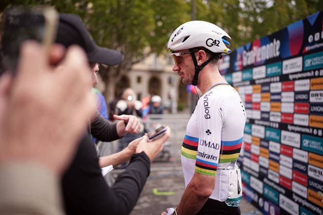 USA s Brandon McNulty of UAE Team Emirates XRG during the 110th edition of the Gran Piemonte 2026 a 185 km one day race from Asti to Bra on October 08, 2026, Italy.  Copyright: xMarcoxAlpozzi LaPressex