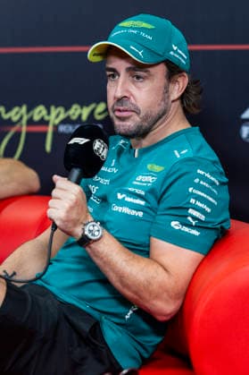 F1 - SINGAPORE GRAND PRIX 2026 ALONSO Fernando (spa), Aston Martin F1 Team Honda AMR26, portrait, pre-event press conference, PK, Pressekonferenz during the 2026 Formula 1 Singapore Grand Prix, 17th round of the 2026 Formula One World Championship, WM, Weltmeisterschaft from October 9 to 11, 2026 on the Marina Bay Street Circuit, in Singapore, Singapore - SingaporeSingapore  Copyright: xJulienxDelfossex