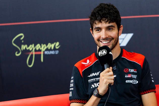 F1 - SINGAPORE GRAND PRIX 2026 OCON Esteban (fra), TGR Haas F1 Team VF-26, portrait, pre-event press conference, PK, Pressekonferenz during the 2026 Formula 1 Singapore Grand Prix, 17th round of the 2026 Formula One World Championship, WM, Weltmeisterschaft from October 9 to 11, 2026 on the Marina Bay Street Circuit, in Singapore, Singapore - SingaporeSingapore  Copyright: xJulienxDelfossex