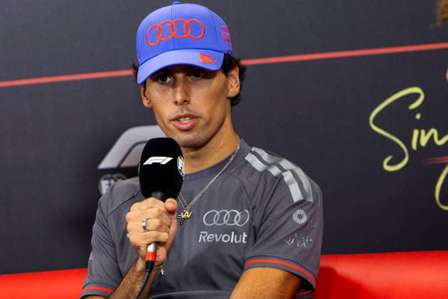 F1 - SINGAPORE GRAND PRIX 2026 BORTOLETO Gabriel (bra), Audi F1 Team R26, portrait, pre-event press conference, PK, Pressekonferenz during the 2026 Formula 1 Singapore Grand Prix, 17th round of the 2026 Formula One World Championship, WM, Weltmeisterschaft from October 9 to 11, 2026 on the Marina Bay Street Circuit, in Singapore, Singapore - SingaporeSingapore  Copyright: xJulienxDelfossex
