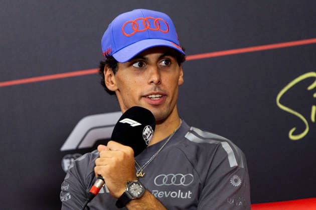 F1 - SINGAPORE GRAND PRIX 2026 BORTOLETO Gabriel (bra), Audi F1 Team R26, portrait, pre-event press conference, PK, Pressekonferenz during the 2026 Formula 1 Singapore Grand Prix, 17th round of the 2026 Formula One World Championship, WM, Weltmeisterschaft from October 9 to 11, 2026 on the Marina Bay Street Circuit, in Singapore, Singapore - SingaporeSingapore  Copyright: xJulienxDelfossex