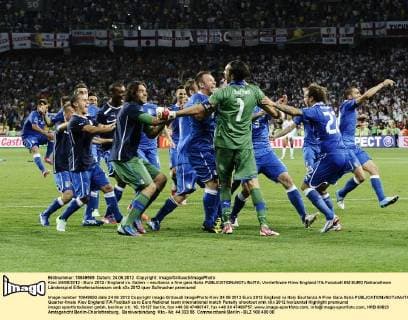 Football, EURO 2012, Italy in the semi-finals