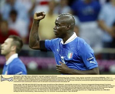 Football, EURO 2012, Semi-final, Mario Balotelli - Man of the day