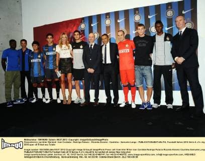 Football, Italy, Serie A, Inter Milan shirt presentation