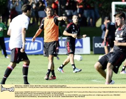 Football, Italy, Serie A, Training kick-off AC Milan