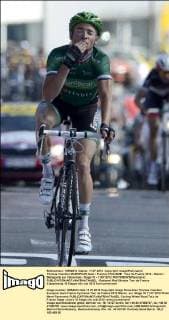 Cycling, Tour de France, Thomas Voeckler wins the 10th stage