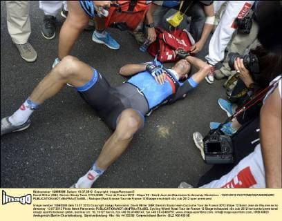 Cycling, Tour de France, David Millar wins the 12th stage