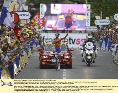 Cycling, Luis Sanchez wins the 14th stage