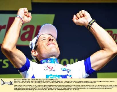 Cycling, Tour de France, Pierrick Fedrigo from France wins the 15th stage