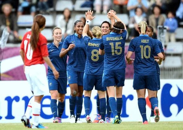 Women's football, international, France - Japan 2:0