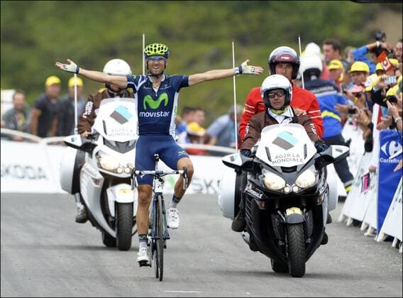Cycling, Tour de France, Alejandro Valverde wins the 17th stage