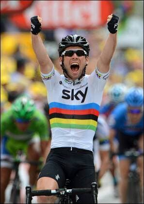 Cycling, Tour de France, Mark Cavendish wins the 18th stage