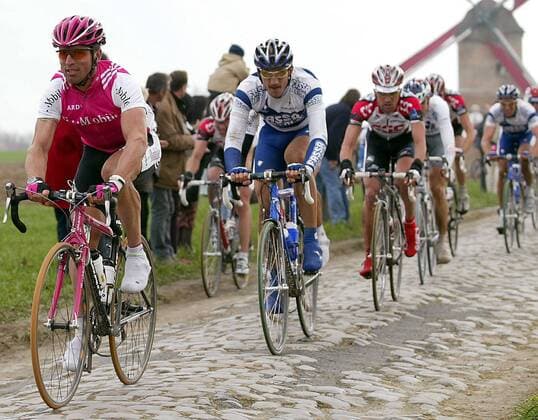 Cycling, Magnus Backstedt (Sweden Alessio Bianchi) wins the spring classic Paris-Roubaix