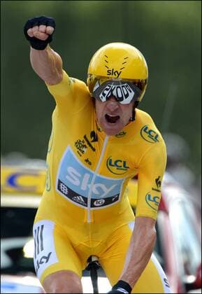 Cycling, Tour de France, Bradley Wiggins wins the 19th stage