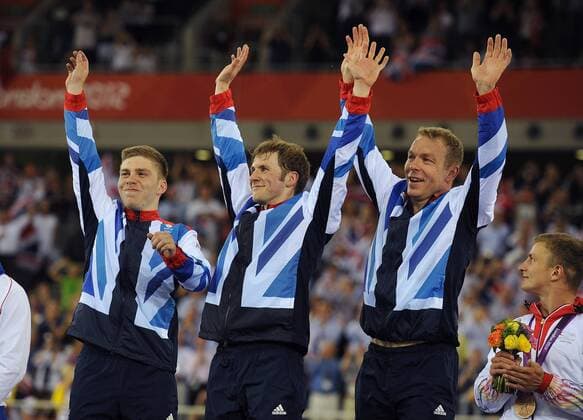 OLYMPIA 2012, Track cycling, Great Britain wins men's team sprint