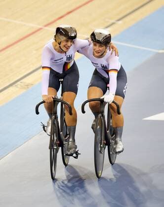 OLYMPIA 2012, Track cycling, Kristina Vogel and Miriam Welte win the team sprint