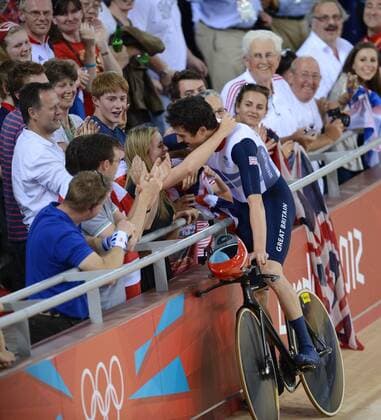 OLYMPICS 2012, Track cycling, Men, Team pursuit, Gold for Great Britain