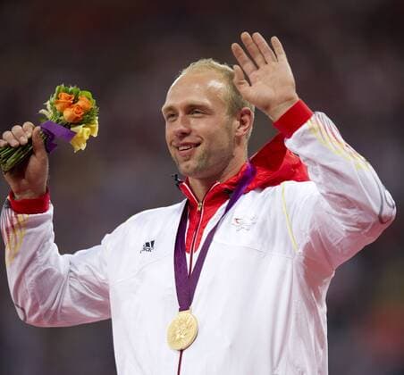 OLYMPIA 2012, Discus, Men, Award Ceremony, Robert Harting with the Gold Medal