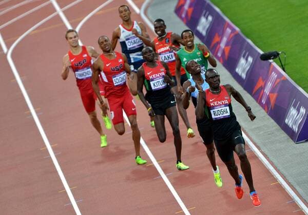 OLYMPICS 2012, Men's 800m, The Race for History with World Record by Rudisha