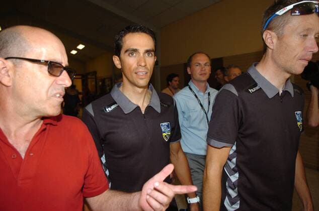 Cycling, Vuelta, Press Conference Alberto Contador