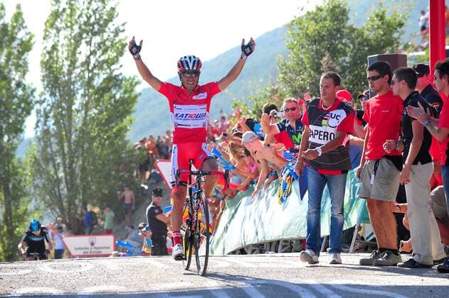 Cycling, Vuelta, Joaquin Rodriguez wins the 6th stage