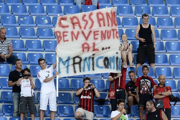 Football, Italy, Serie A, Lack of spectators at AC Milan