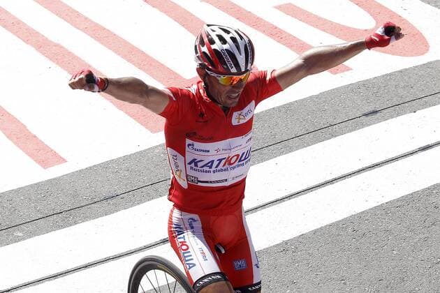 Cycling, Vuelta, Joaquin Purito Rodriguez wins the 12th stage of the Tour of Spain