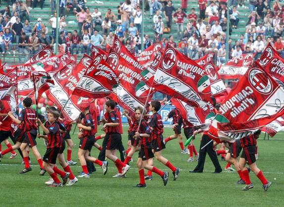 Football, Italy, Serie A, Championship celebration AC Milan