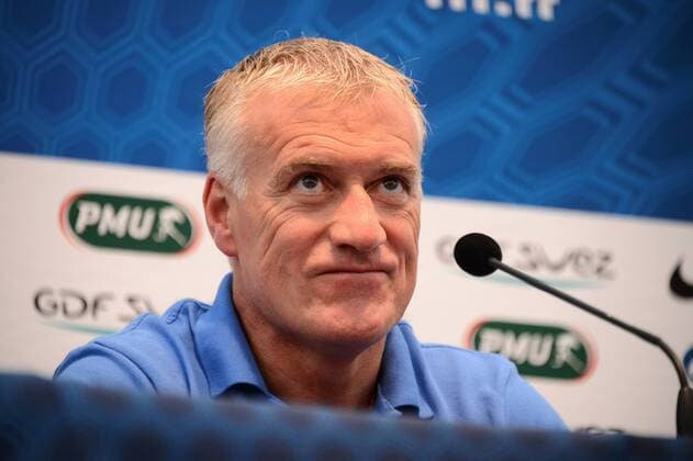 Football, Press Conference and Training of the French National Team