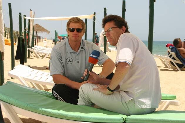 Football, Euro 2004, the German national team in their quarters in Almancil Faro